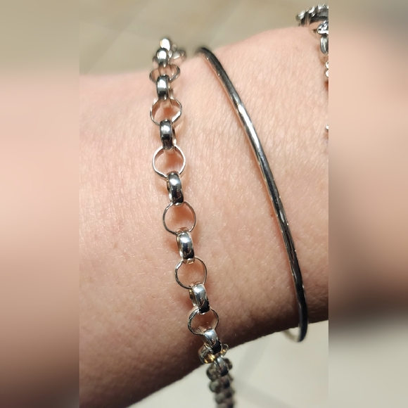 STERLING SILVER BRACELET "7 - Picture 6 of 10